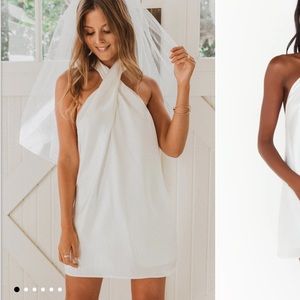 Show me your mumu jasmine halter mini dress